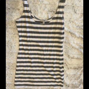 Bodycon striped dress size L